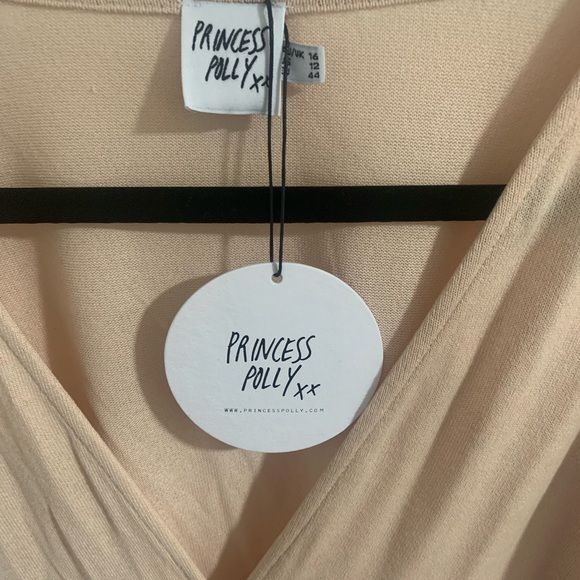 Princess Polly Macy Cardigan in the Color Beige size US 12/UK 16 - Picture 3 of 4